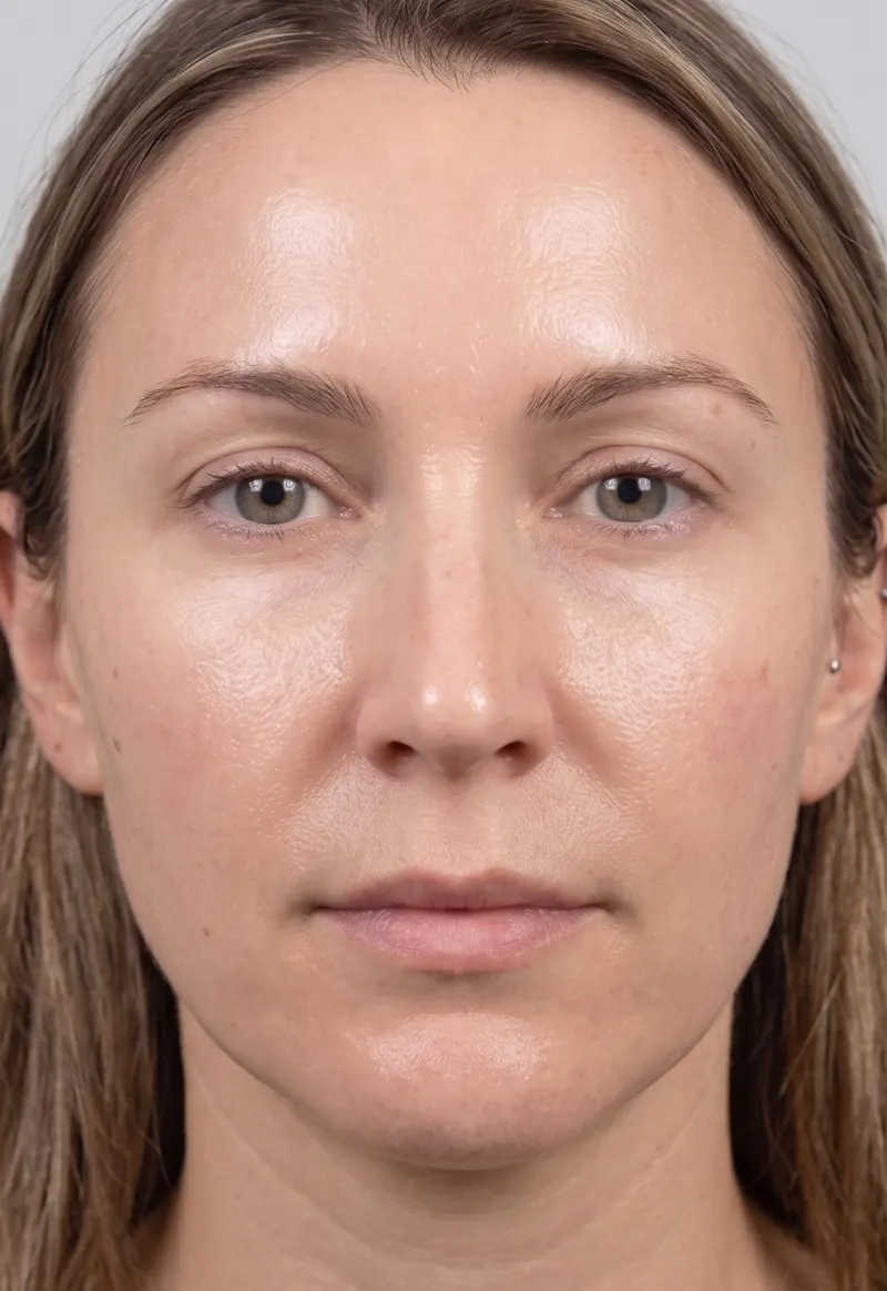 After — OxyGeneo Super Facial — same-day glow result